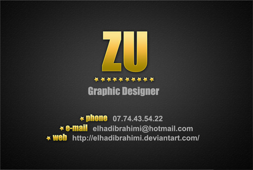 Gold and Black Business Card