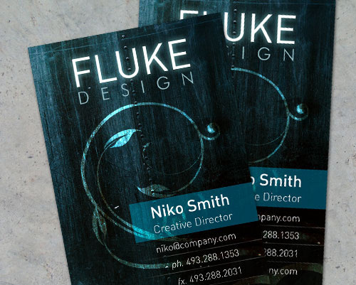 luxa grunge business card