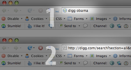 keyword search with ff safari