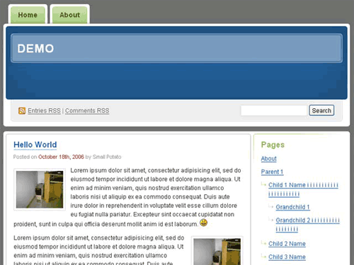 Digg.com alike wordpress theme